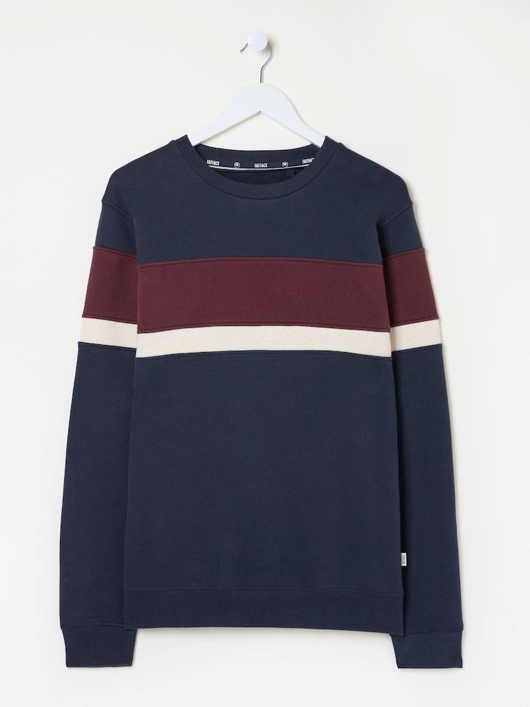 fat face Brooke Navy Cut Sew Crew