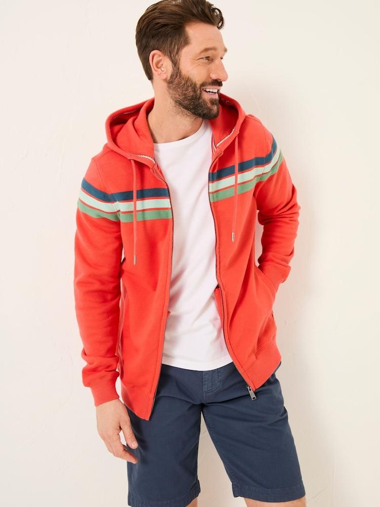 Fat Face Brooke Orange Brooke Cut And Sew Hoody