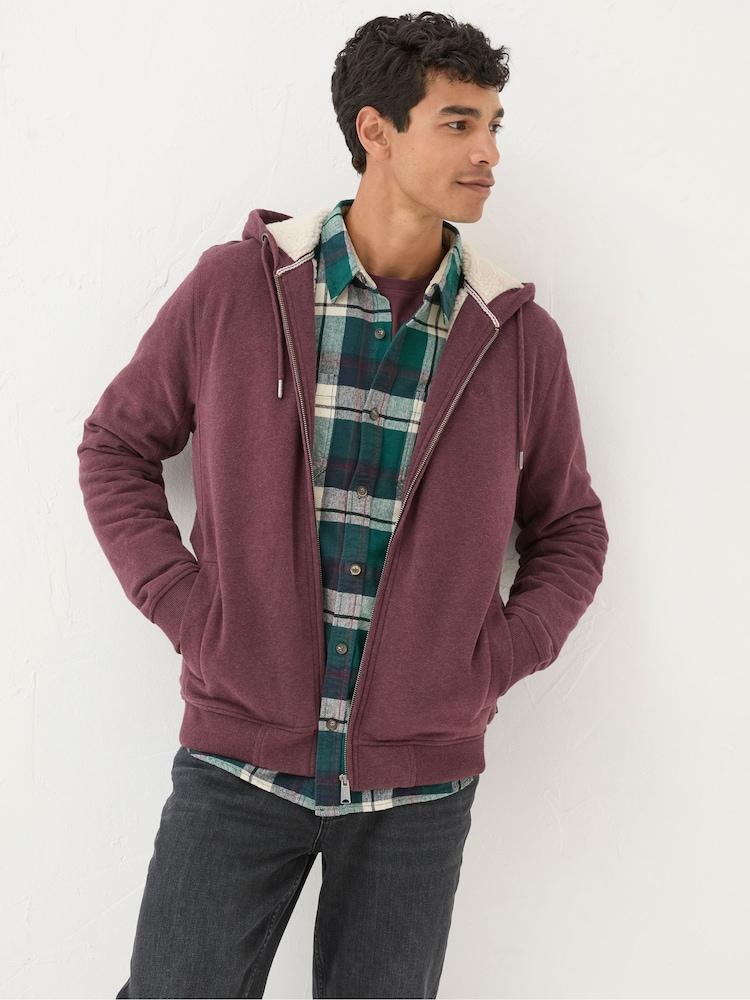 Fat Face Brooke Purple Marl Hoodies