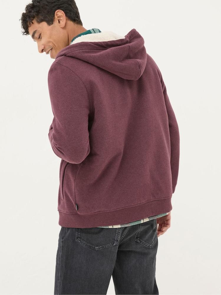 Fat Face Brooke Purple Marl Hoodies