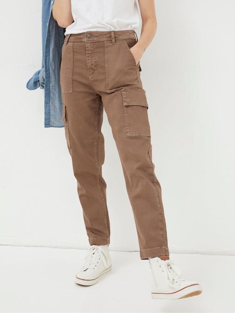 Fat Face Brown Cargo Chino Trousers