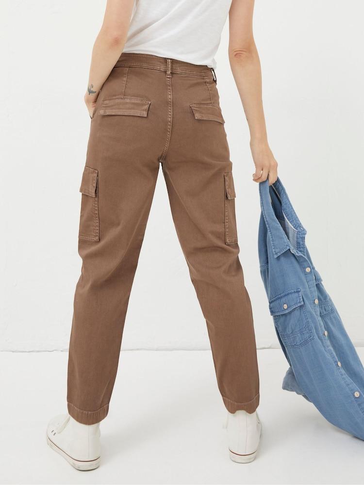 Fat Face Brown Cargo Chino Trousers