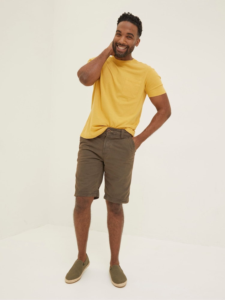 Fat Face Brown Cove Flat Front Shorts