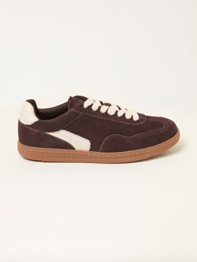 Fat Face Brown Fia Retro Trainer