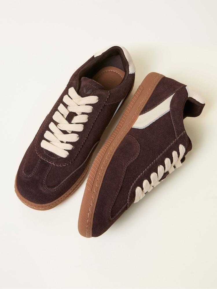 Fat Face Brown Fia Retro Trainer