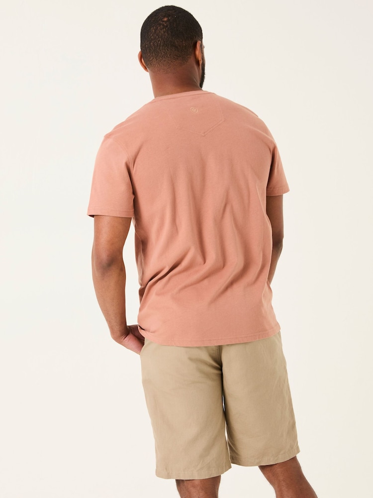 Fat Face Brown Living The Zest Life Tshirt