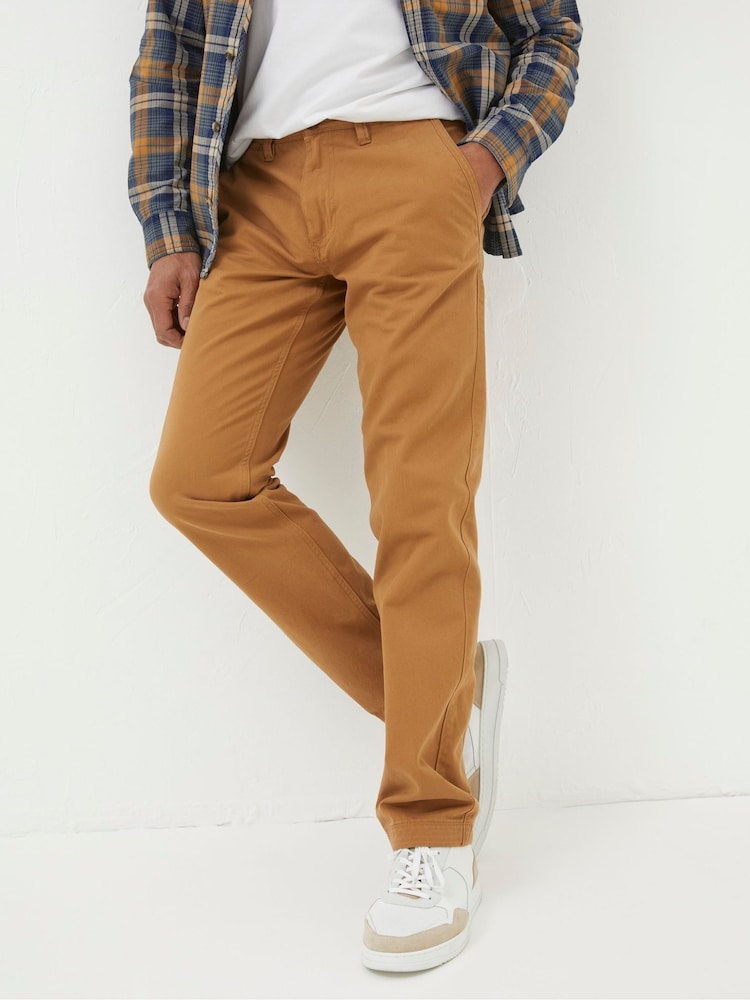 Fat Face Brown Modern Coastal Chinos