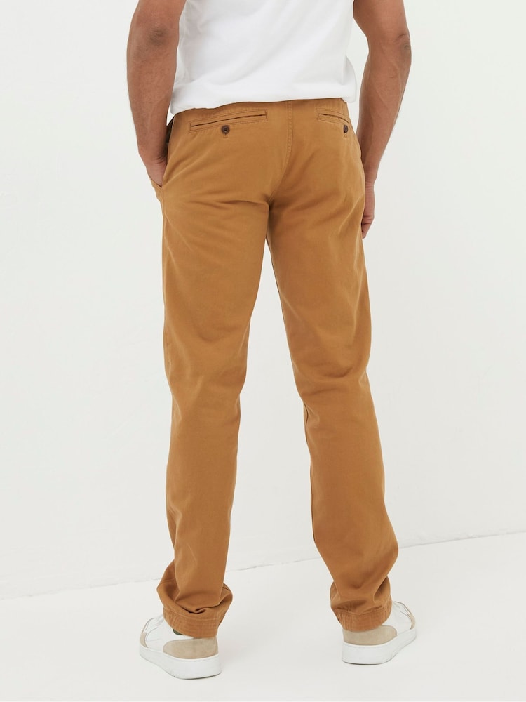 Fat Face Brown Modern Coastal Chinos