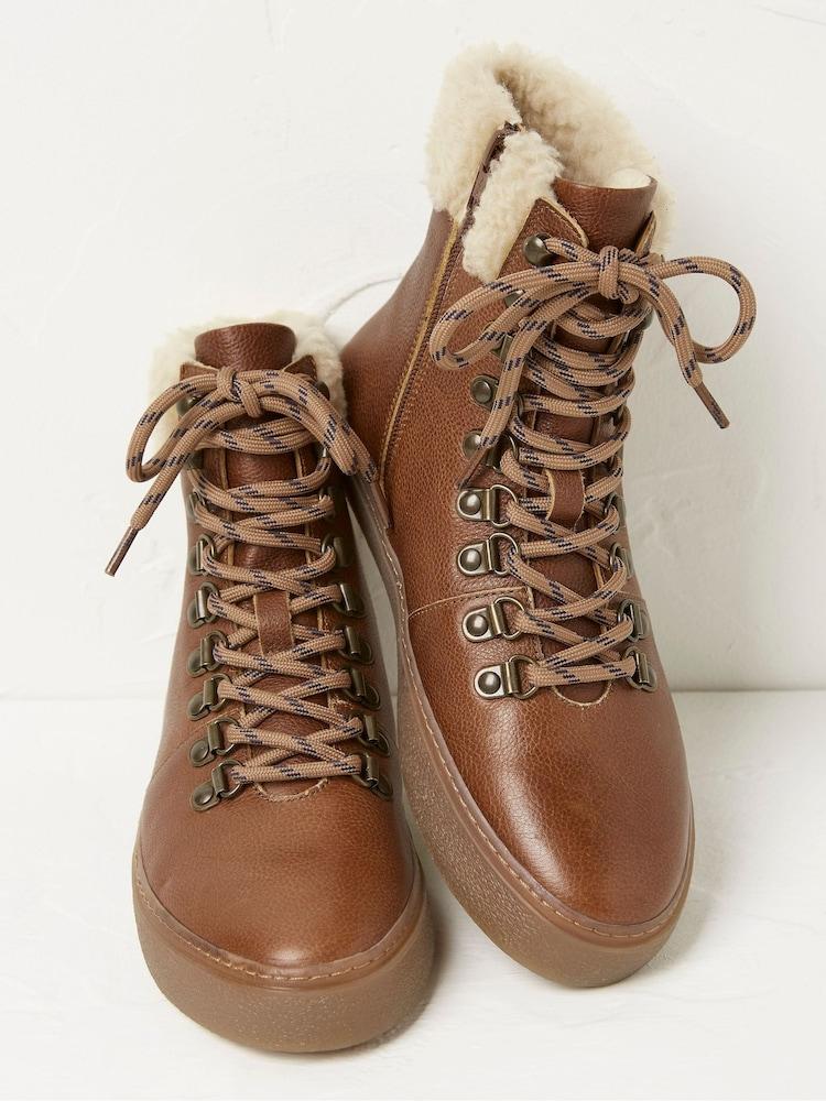 Fat Face Brown Romy Hybrid Hiker Ankle Boots