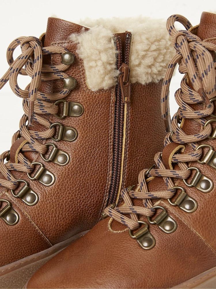 fat face Brown Romy Hybrid Hiker Ankle Boots