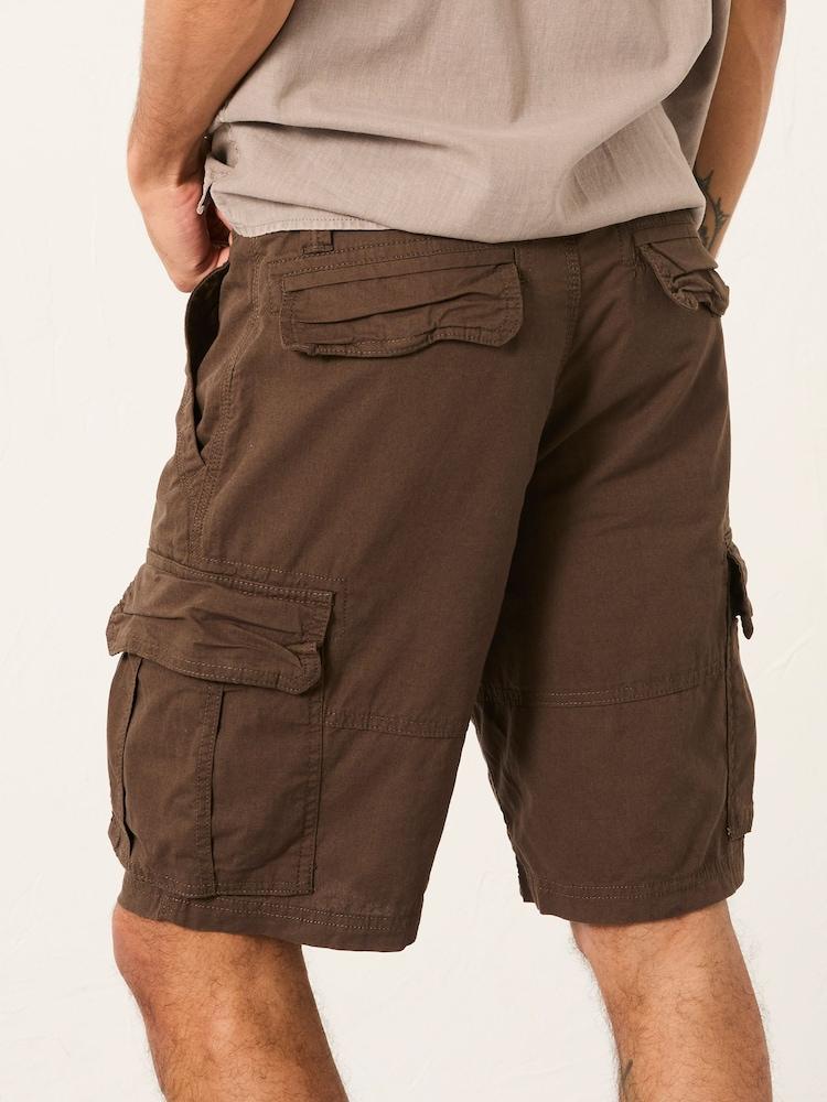 Fat Face Bude Brown Cargo Shorts