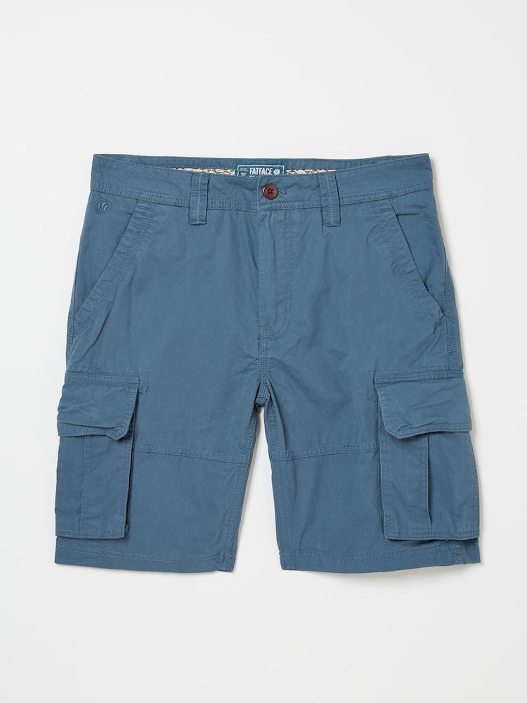 fat face Bude Dark Teal Blue Cargo Shorts