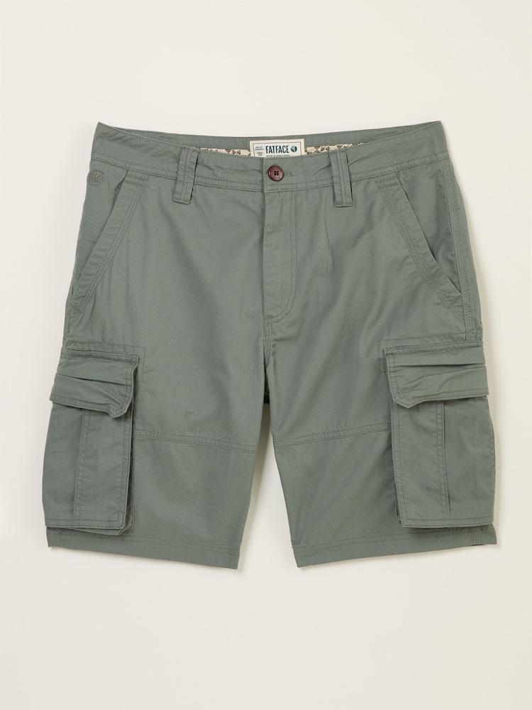 fat face Bude Green Cargo Shorts