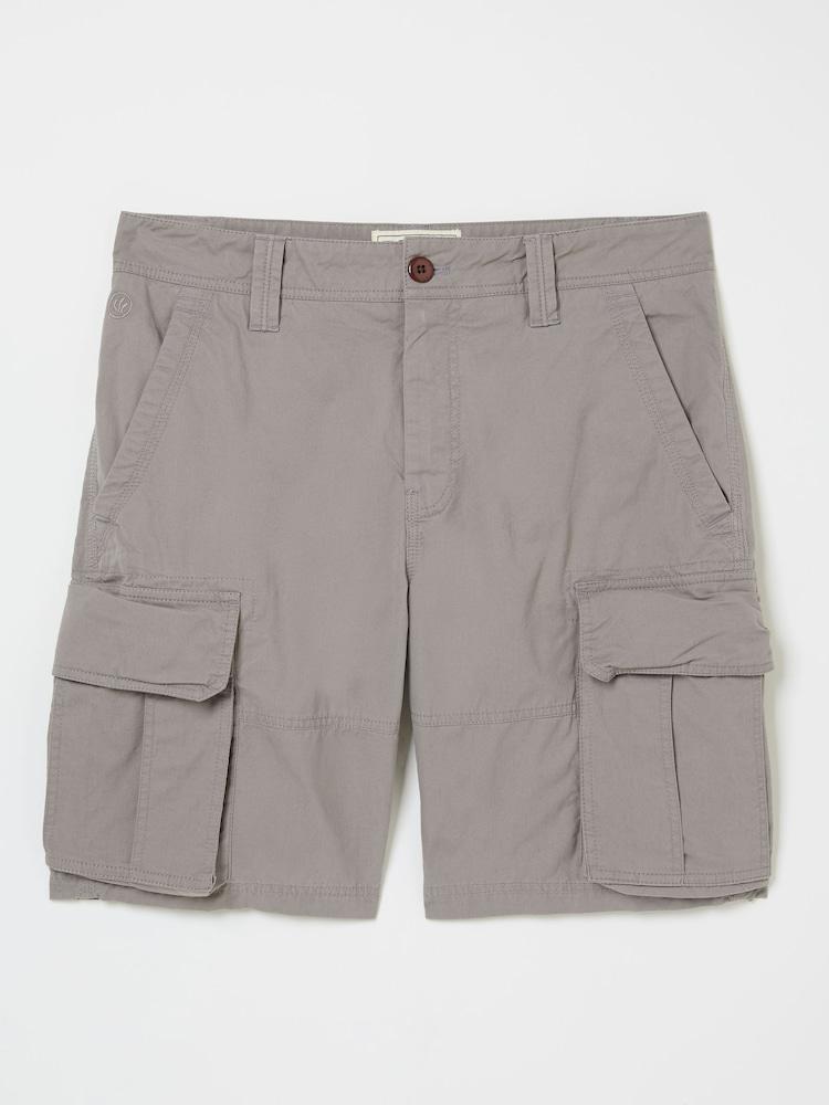 fat face Bude Light Grey Cargo Shorts