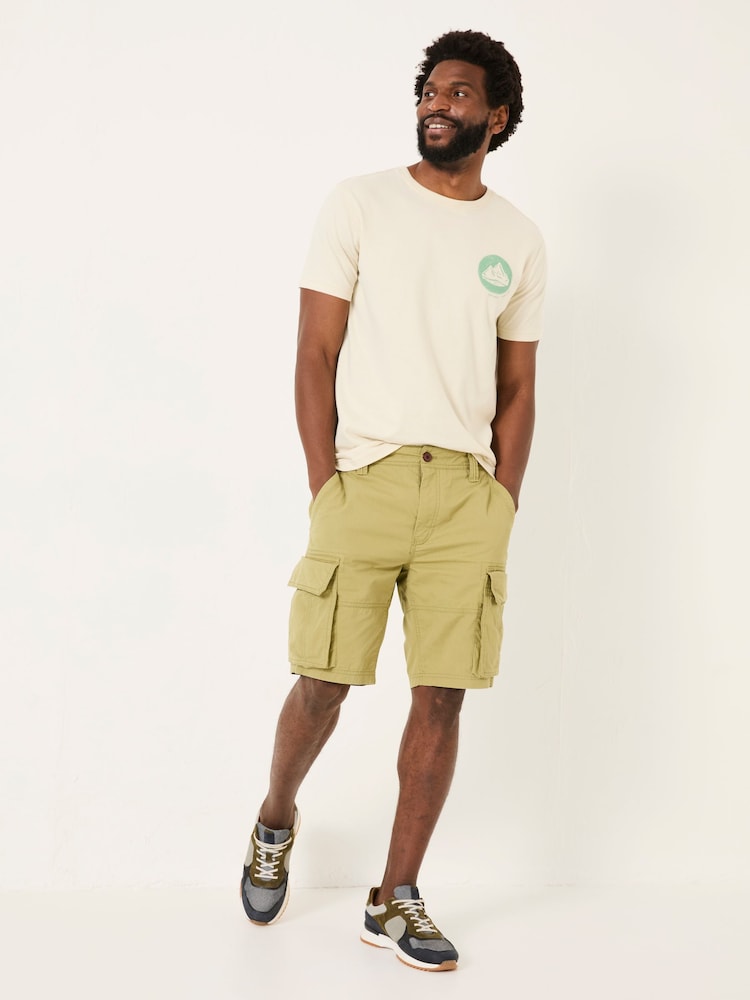 Fat Face Bude Olive Green Cargo Shorts