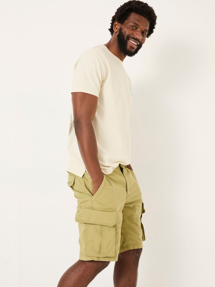 Fat Face Bude Olive Green Cargo Shorts