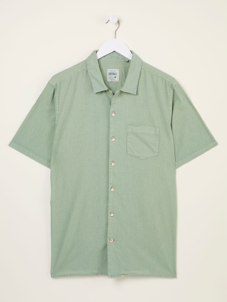 fat face Bugle Green Linen Cotton Shirt