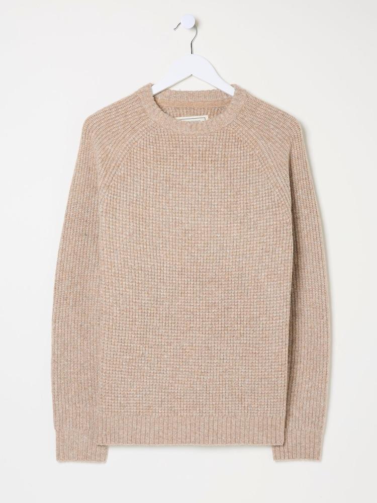 fat face Calder Natural Crew Neck Jumper