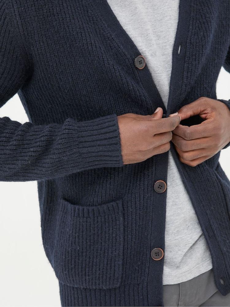 fat face Calder Navy Cardigan