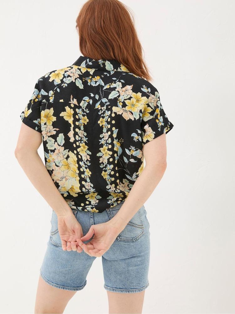 Fat Face Cali Black Citrus Floral Shirt