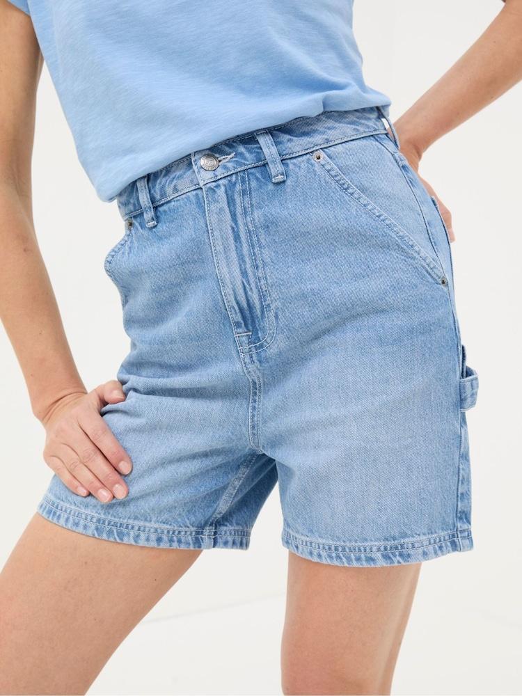 Fat Face Cali Blue Denim Carpenter Shorts