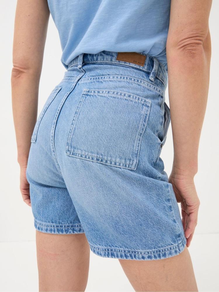 Fat Face Cali Blue Denim Carpenter Shorts