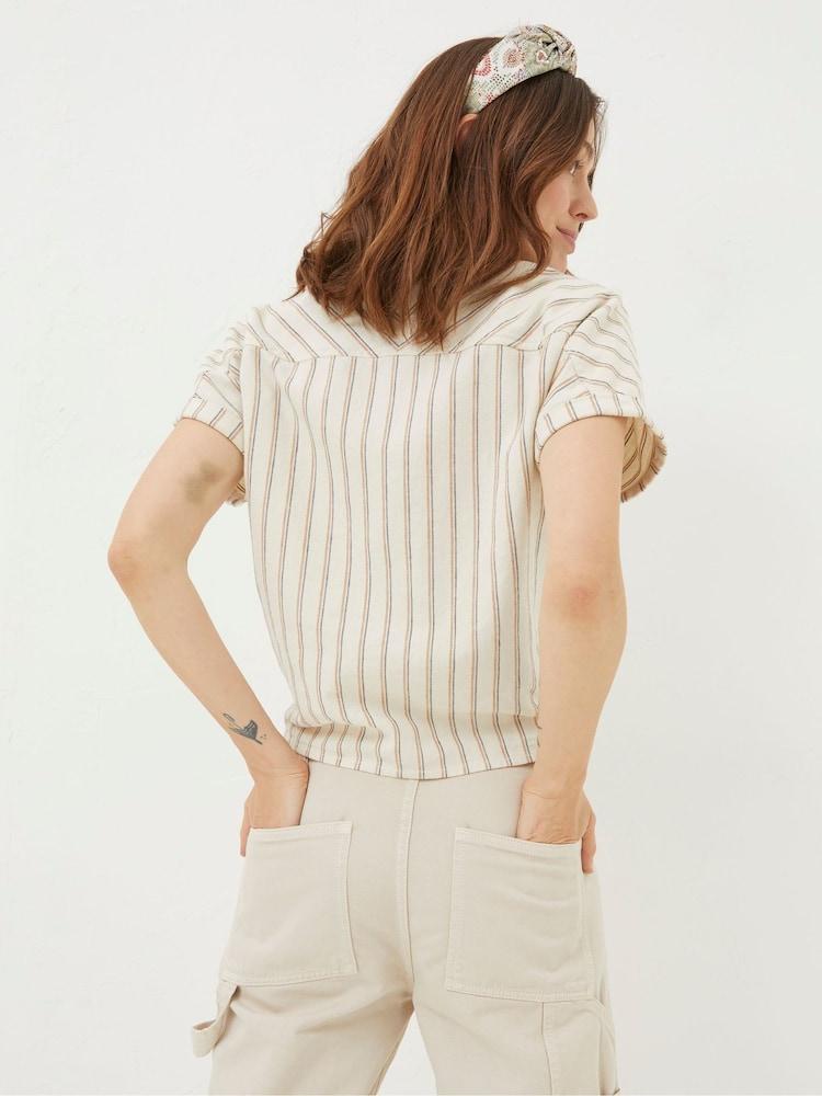 Fat Face Cali Natural Linen Blend Shirt