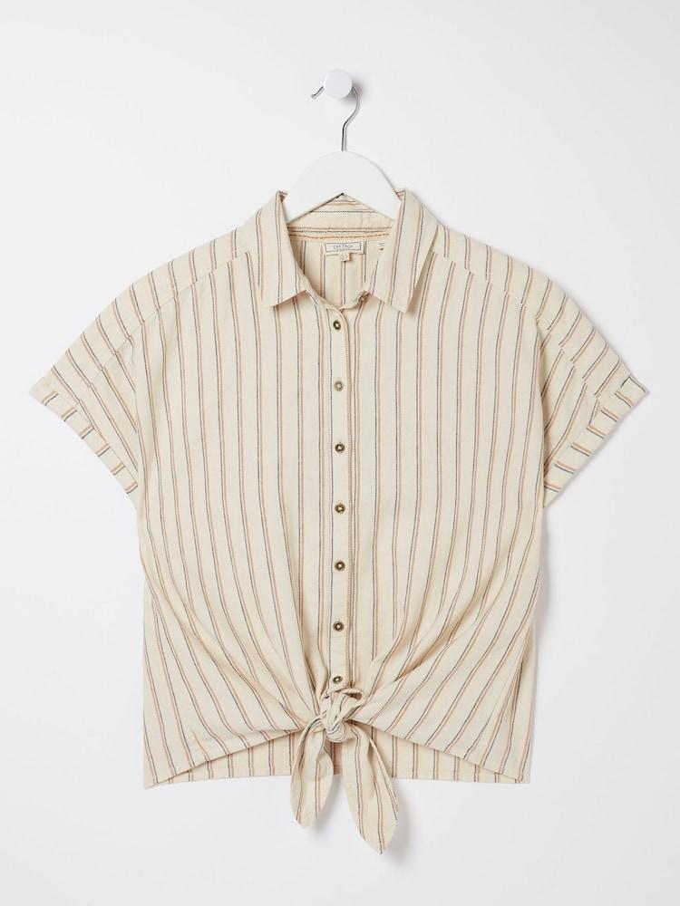 fat face Cali Natural Linen Blend Shirt