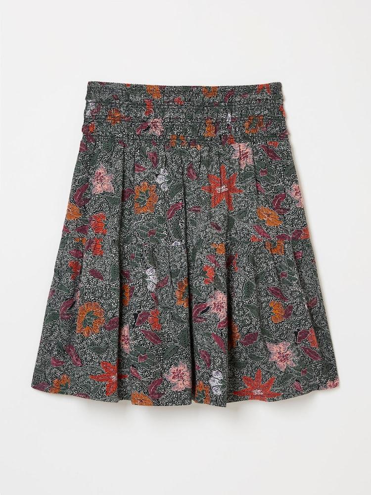 fat face Calli Black Detail Floral Skirt