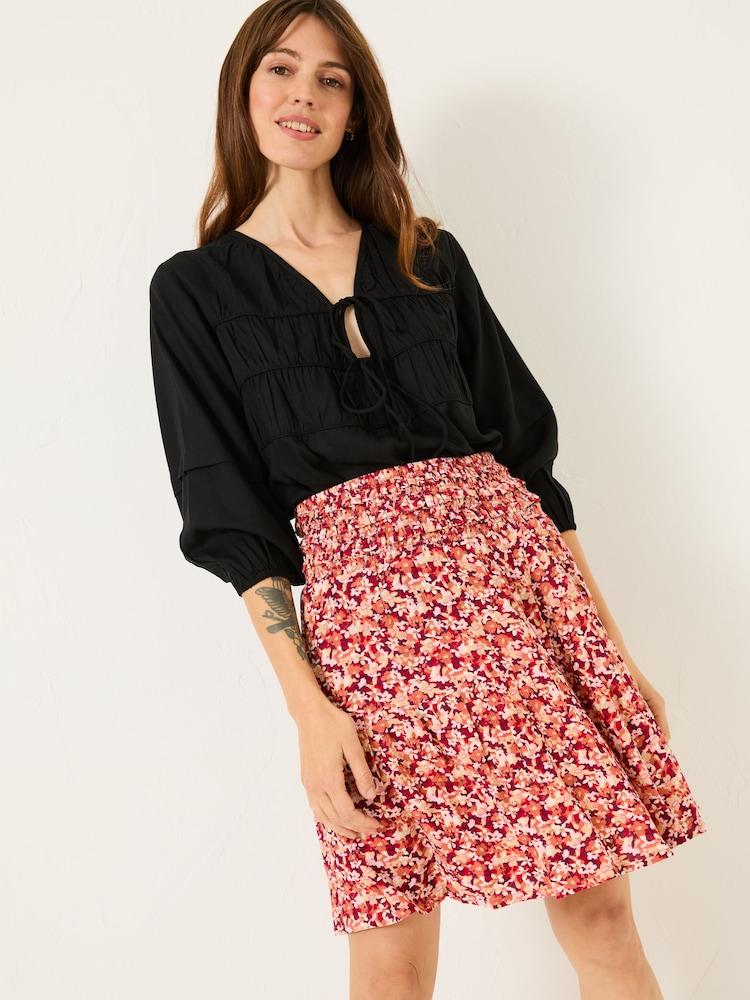 Fat Face Calli Multi Abstract Floral Skirt