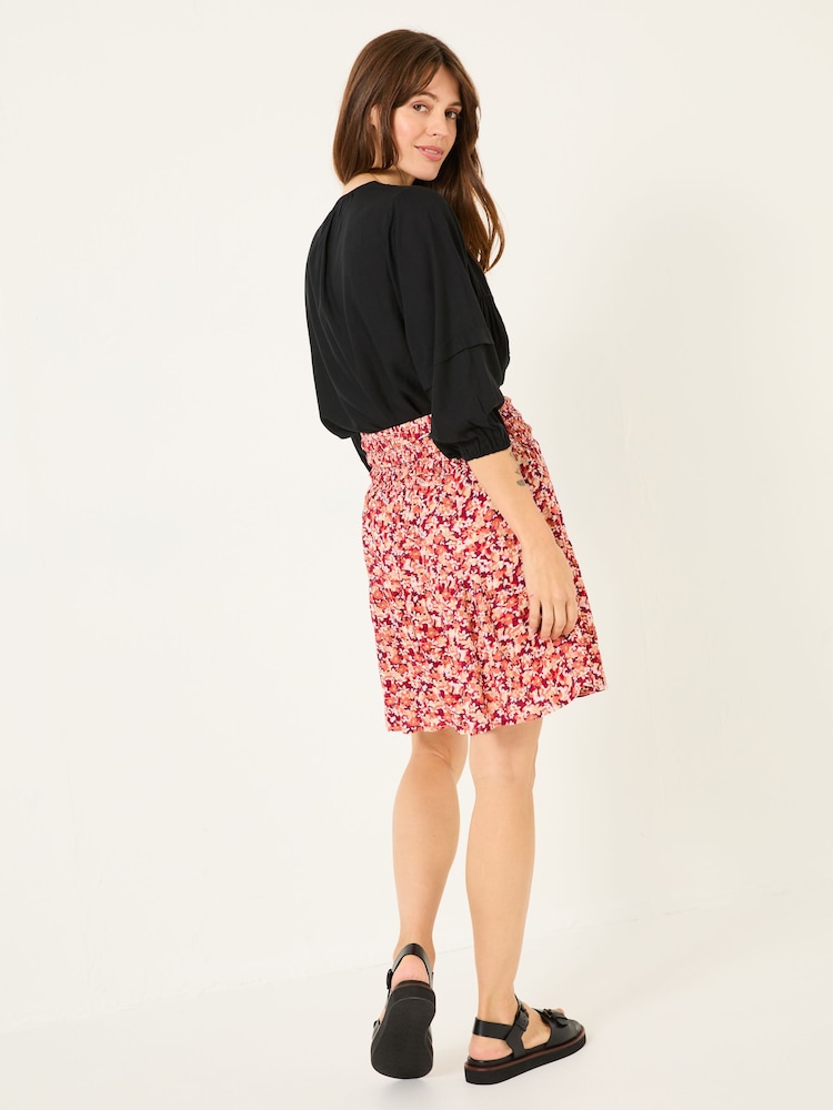Fat Face Calli Multi Abstract Floral Skirt