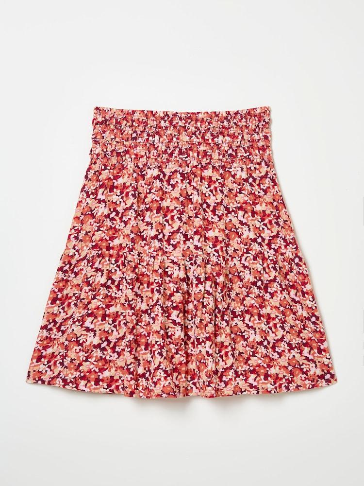 fat face Calli Multi Abstract Floral Skirt