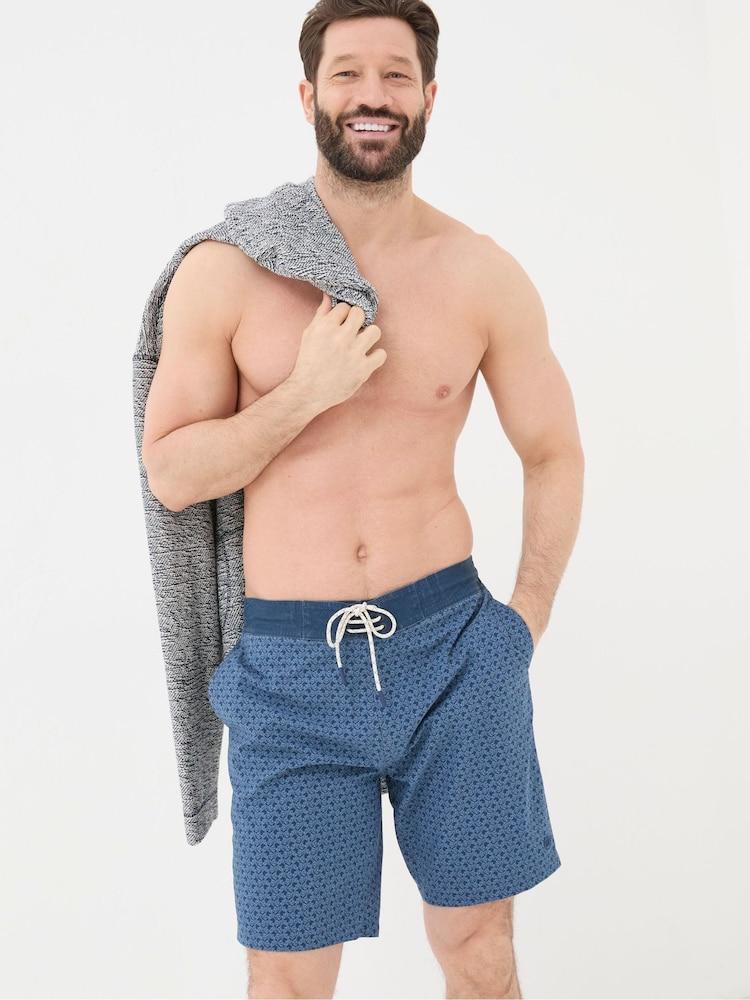 Fat Face Camber Blue Star Fish Swim Shorts