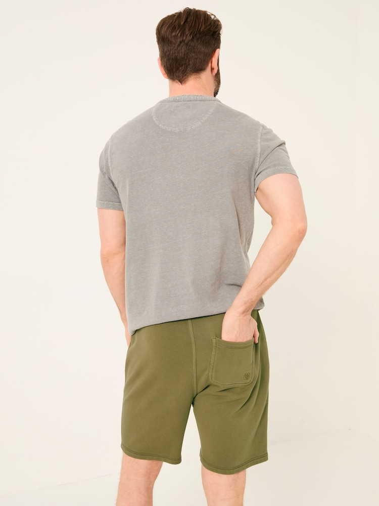 Fat Face Cambourne Khaki Green Sweat Short