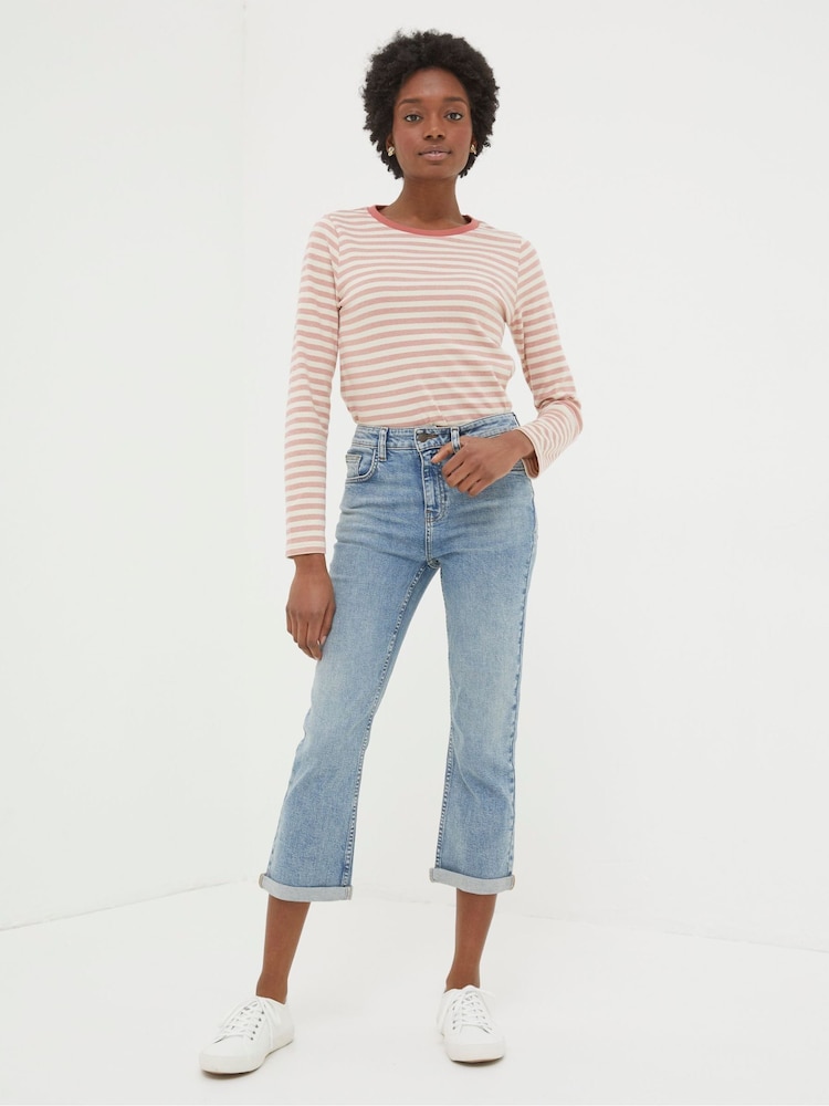 Fat Face Capri Blue Sway Cropped Jeans