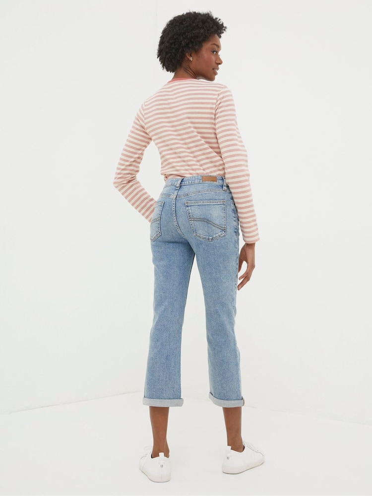 Fat Face Capri Blue Sway Cropped Jeans