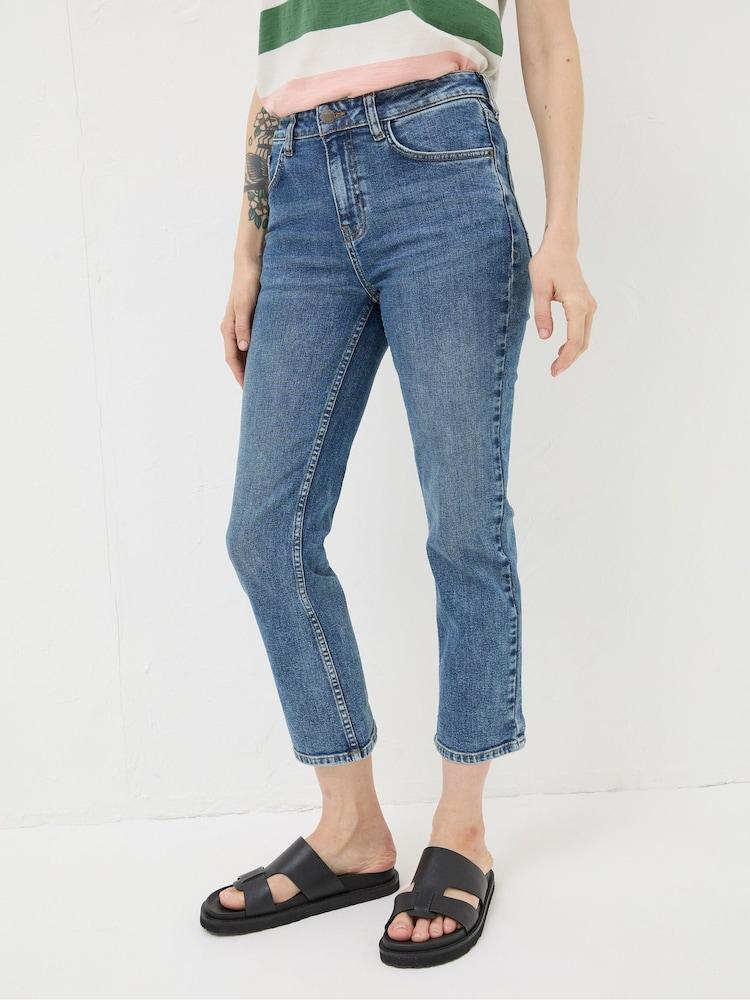 Fat Face Capri Blue Sway Cropped Jeans
