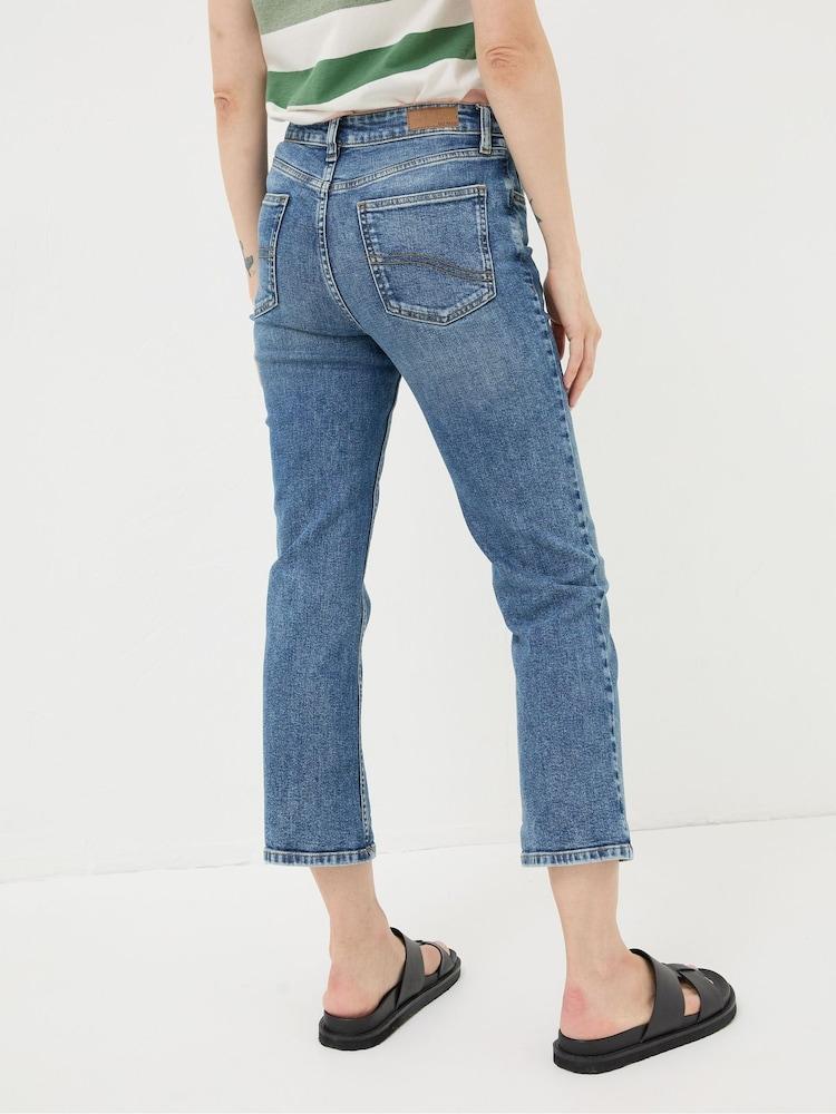 Fat Face Capri Blue Sway Cropped Jeans