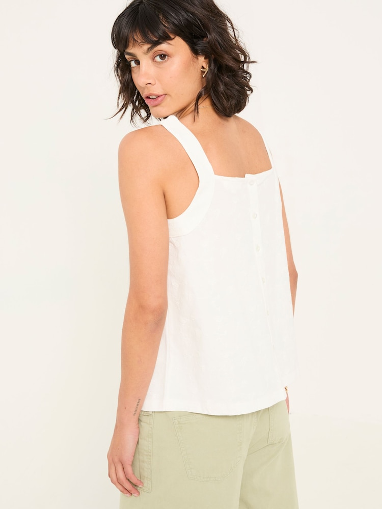 Fat Face Carly White Cami Top