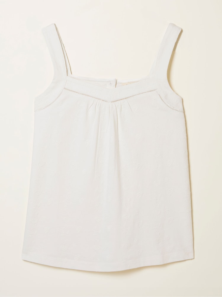 fat face Carly White Cami Top