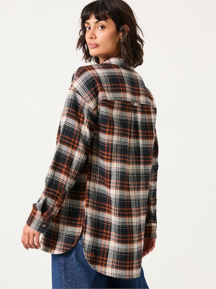 Fat Face Carolin Black Check Shirt