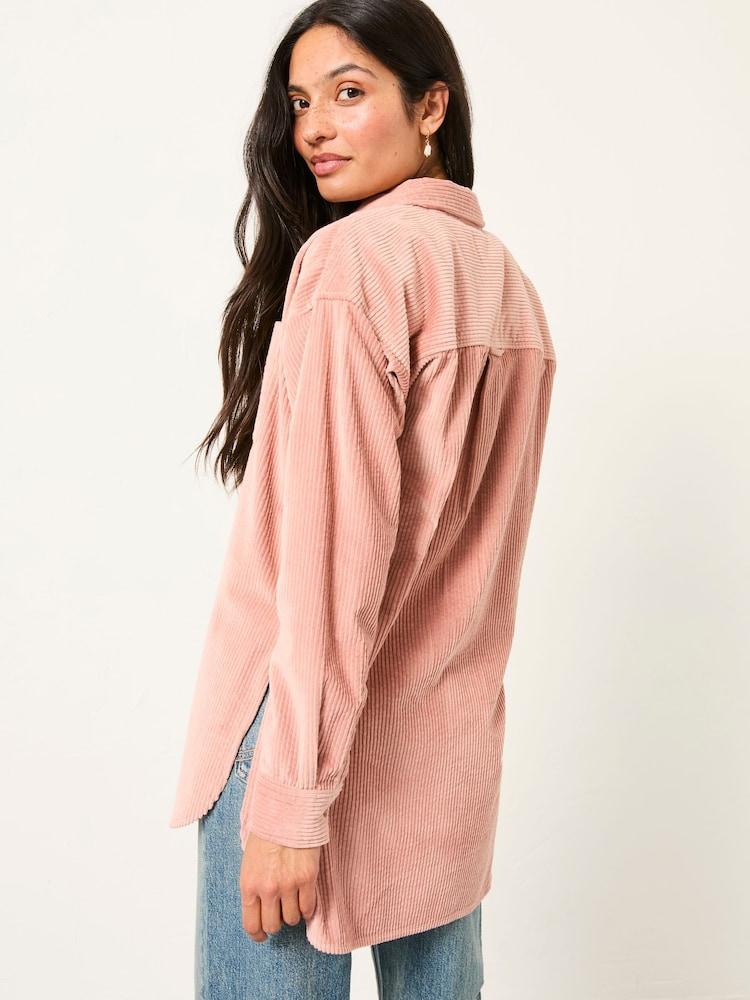 Fat Face Carolin Rose Pink Cord Shirt