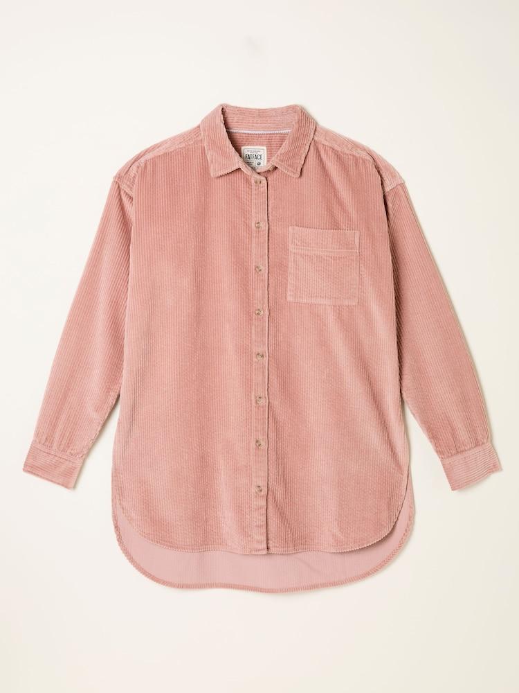 fat face Carolin Rose Pink Cord Shirt