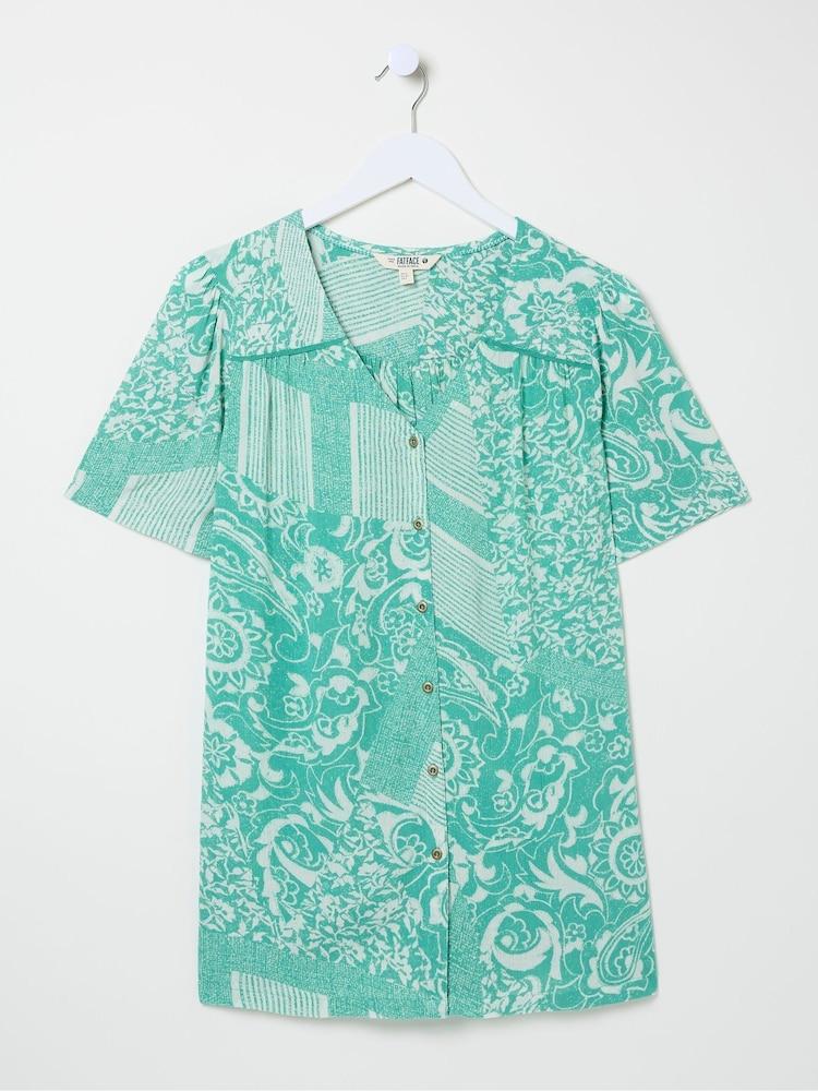fat face Cassidy Blue Patched Paisley Tunic