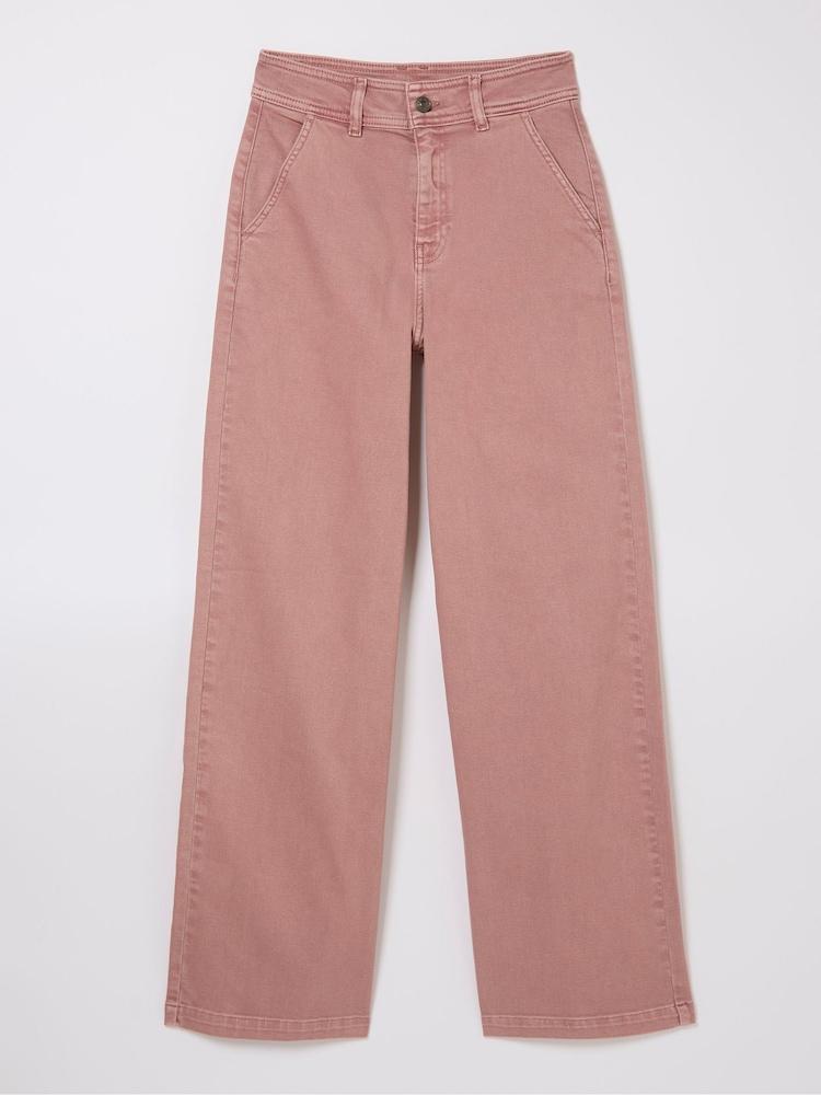 fat face Cassie Pink Wide Leg Jeans