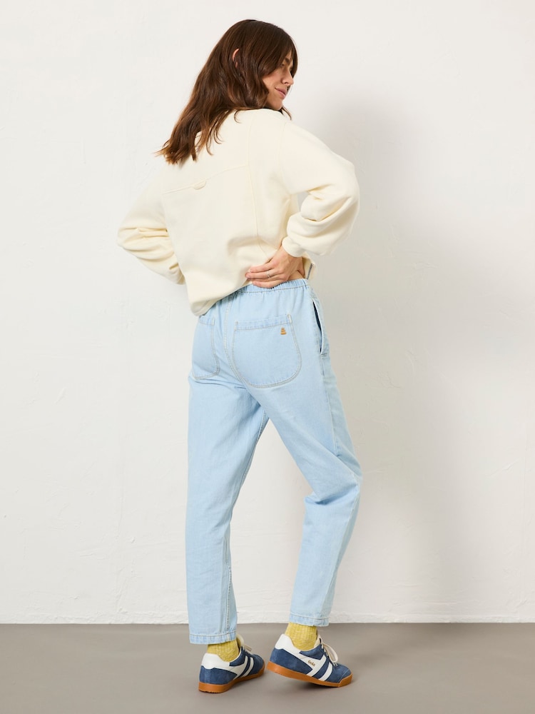 Fat Face Chambray Blue Drew Trousers