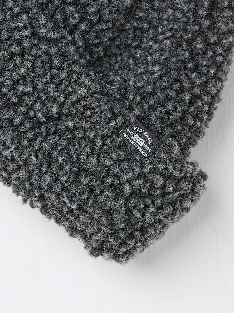 fat face Charcoal Grey Borg Beanie