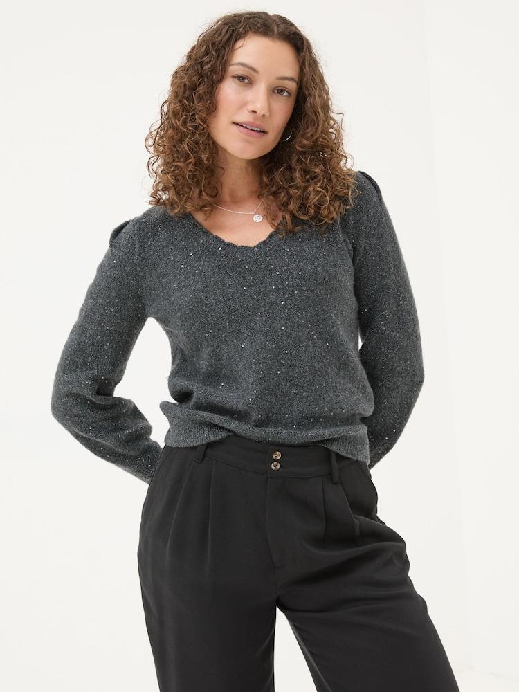 Fat Face Charcoal Grey Jasmine Jumper