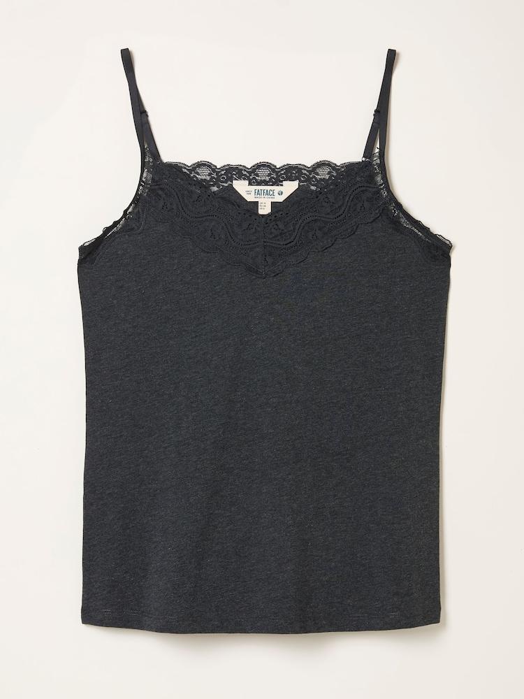 fat face Charcoal Grey Lace Vest