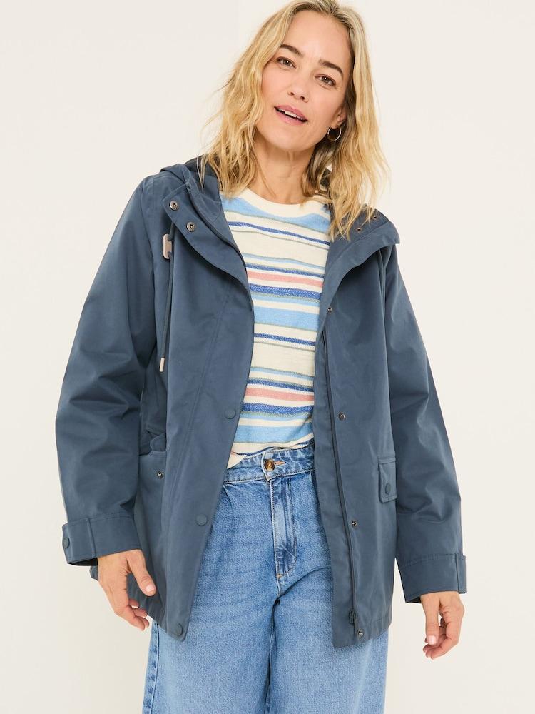 Fat Face Charcoal Grey Waterproof Coat
